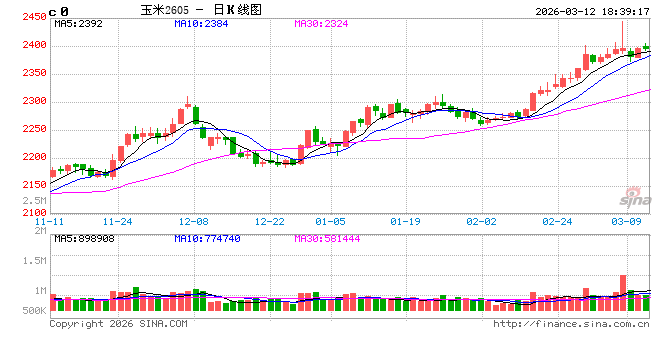 杭州玉米:多重因素支撑,上方仍有空间 杭州玉米:多重因素支撑,上方仍有空间